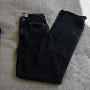 Agolde Black High Rise Bootcut Jeans